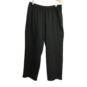 ADIDAS-MENS BLACK STRAIGHT LEG JOGGER SWEATPANTS Men’s SIZE X-LARGE